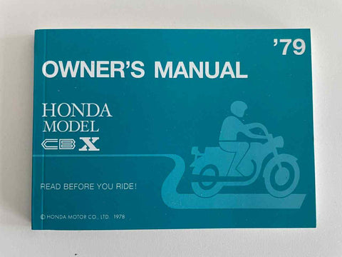 Honda CBX1000 Owner`s Manual 1979 (Replica)
